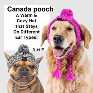 Canada pooch Polar Pom Pom Hat Size M/ 17’-20’ Tag removed never used ⭐️⭐️
